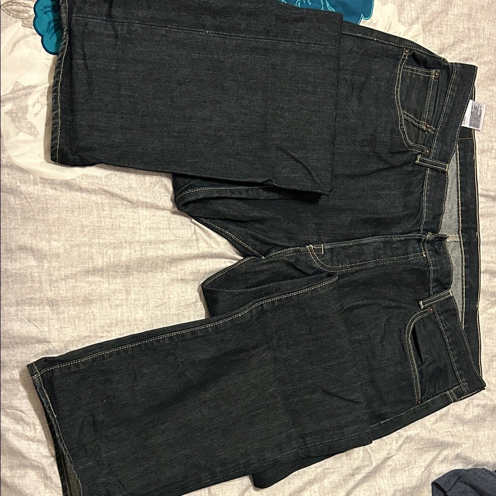 Men's Dark Denim Relaxed Jeans Levi’s 501 button up